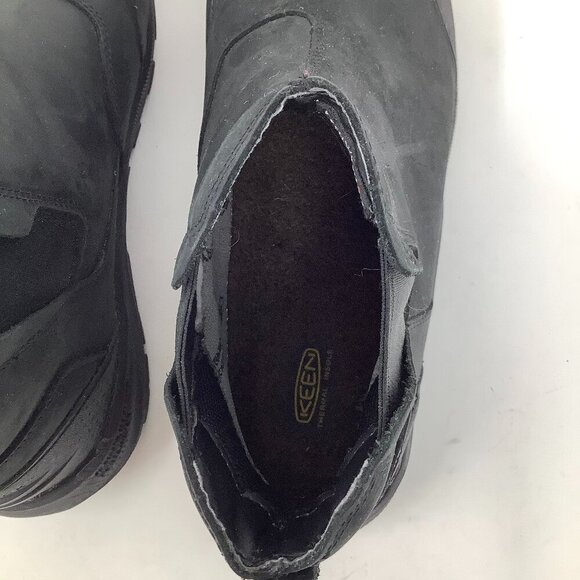 NEW Keen men's Revel IV Waterproof Chelsea boots size 10 43 black leather pullon - Picture 5 of 9